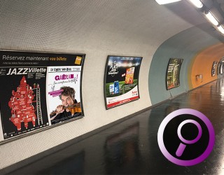 Affiche de Gaëtan dans le métro parisien!
