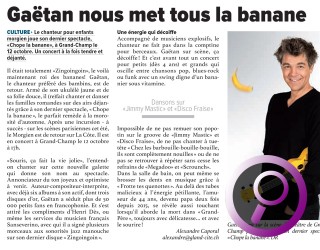 On chope tous la banane avec Gaëtan!